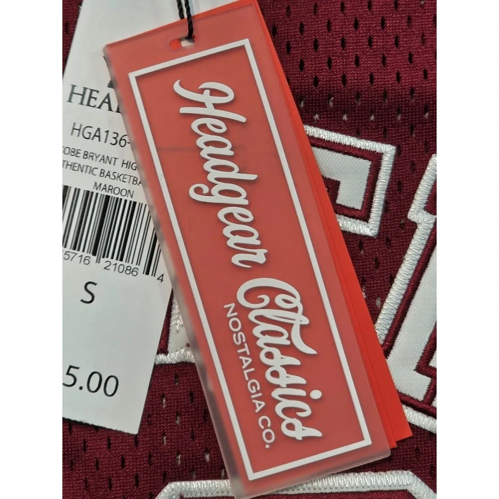 Kobe‎ Bryant Lower Merion High School Jersey Small Maroon Headgear Classics NWT
